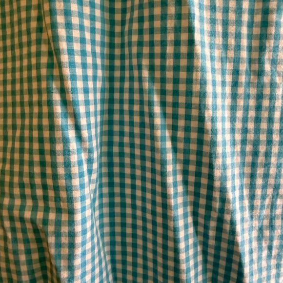 J.Crew Blue & White Gingham Button Down Shirt, Men's Size Medium - Picture 5 of 6
